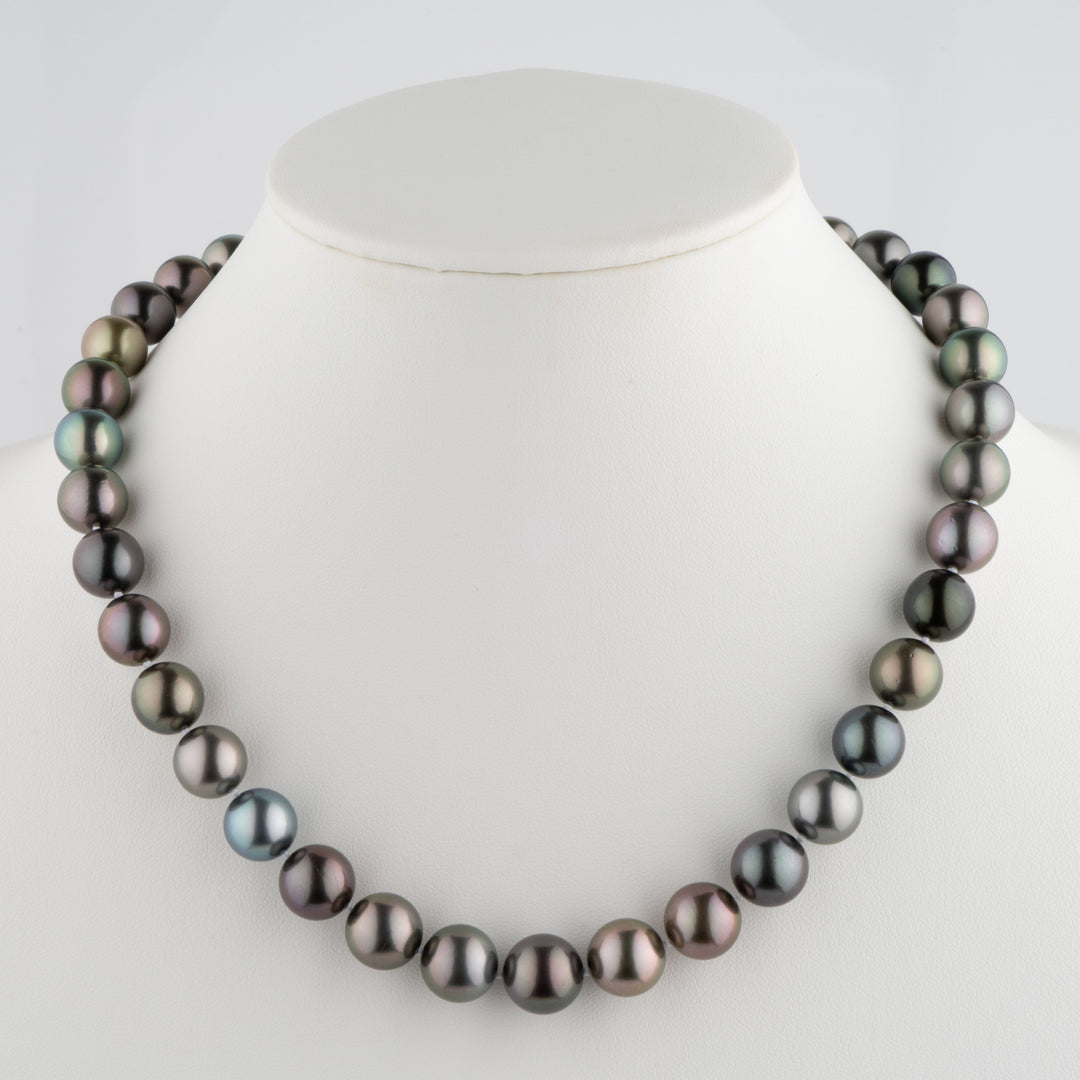 11.0-13.0 mm AA+/AAA Tahitian Round Pearl Necklace