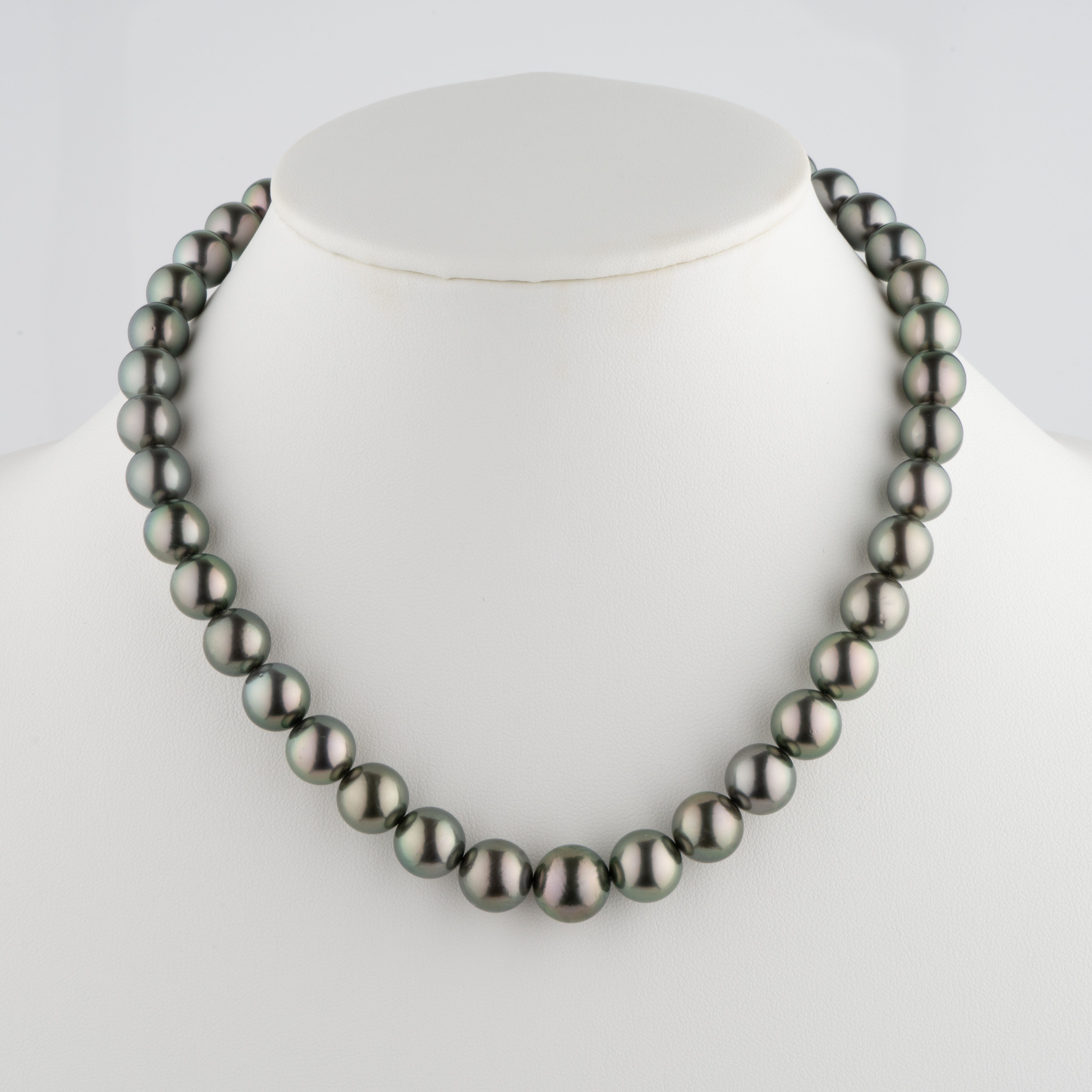 10.0-12.5 mm AA+ Tahitian Round Pearl Necklace – Pearl Paradise