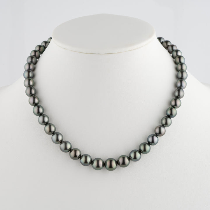 8.2-10.6 mm AA+/AAA Tahitian Round Pearl Necklace