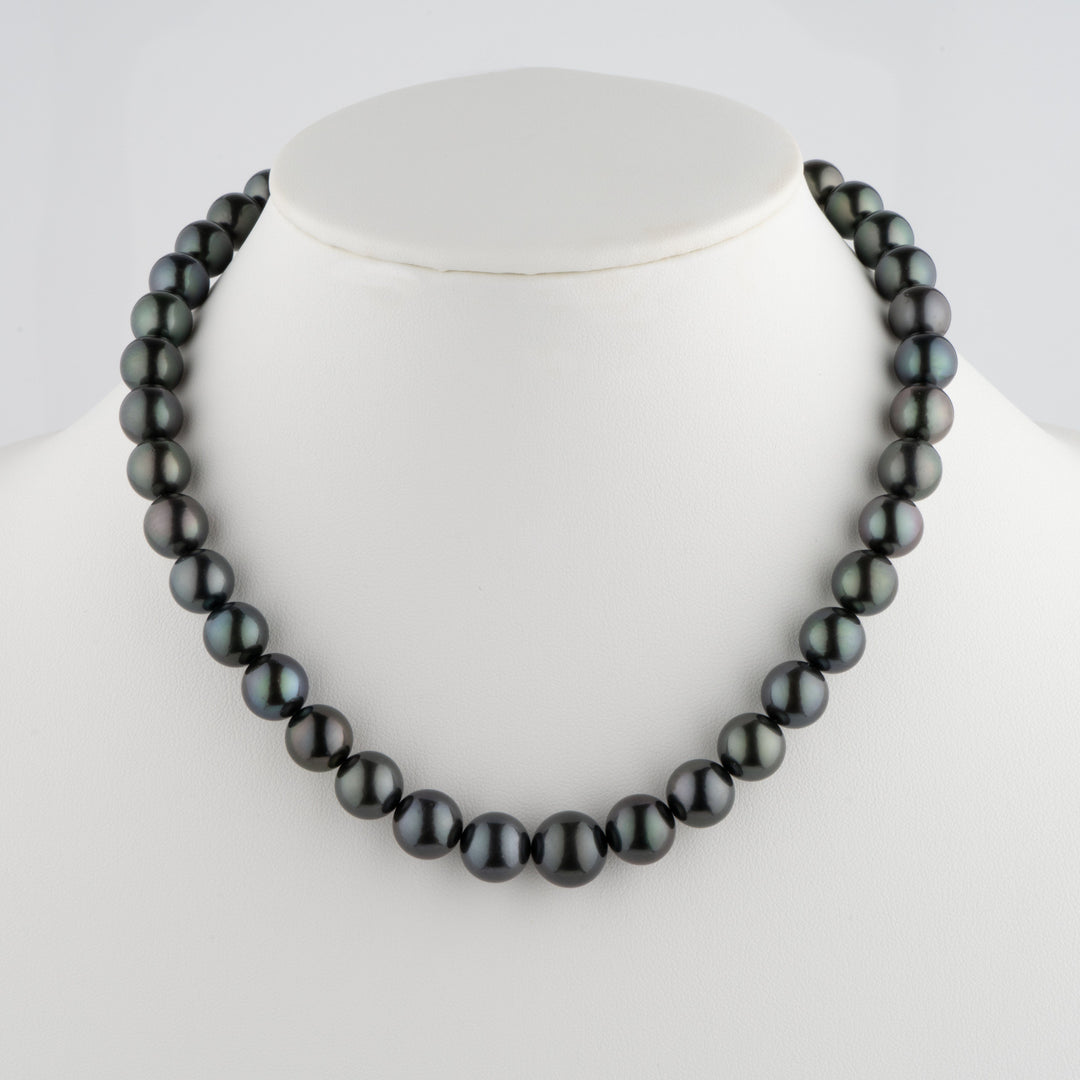 10.0-12.4 mm AA+/AAA Tahitian Round Pearl Necklace