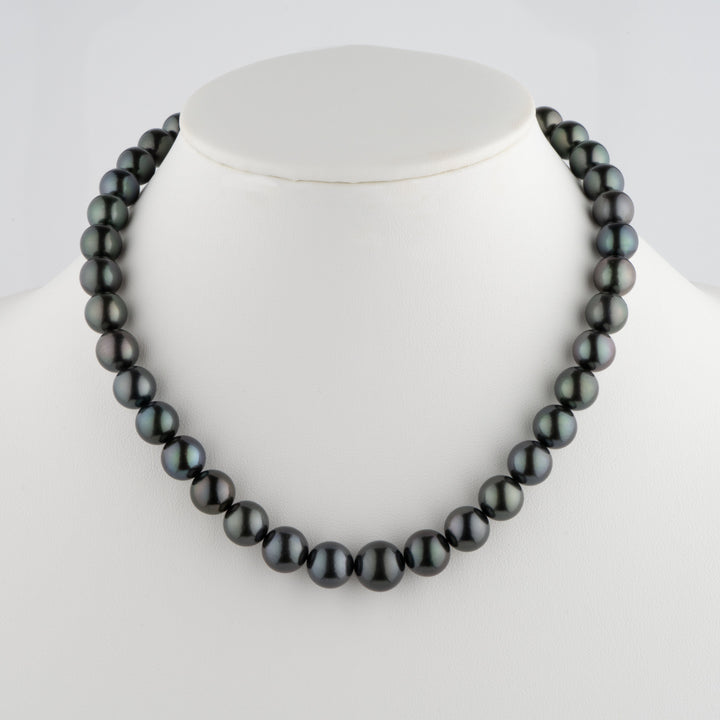 10.0-12.4 mm AA+/AAA Tahitian Round Pearl Necklace