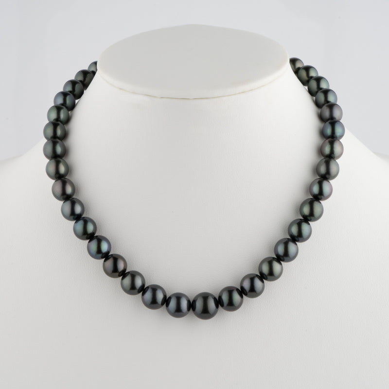 10.0-12.4 mm AA+/AAA Tahitian Round Pearl Necklace – Pearl Paradise