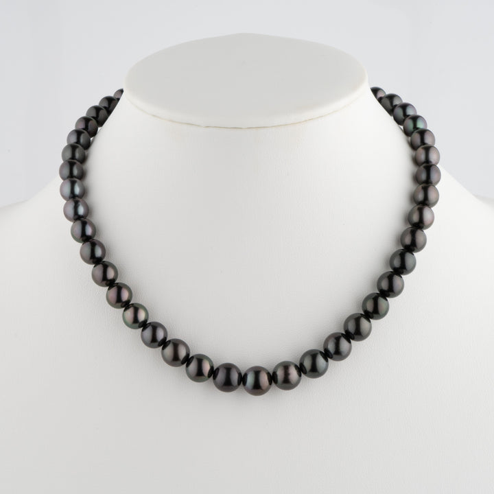 8.1-10.6 mm AA+/AAA Tahitian Round Pearl Necklace