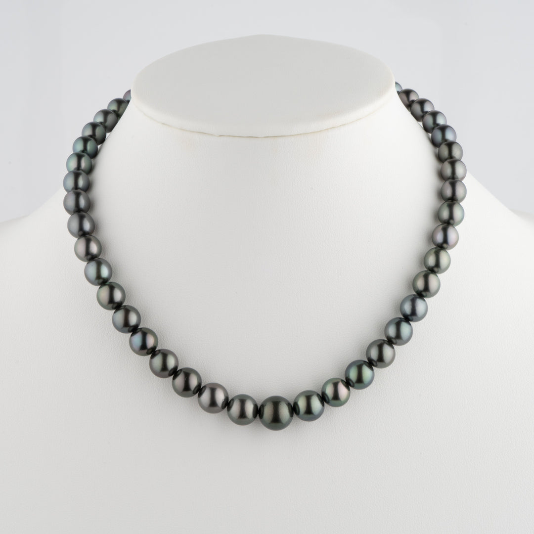 8.0-11.5 mm AA+/AAA Tahitian Round Pearl Necklace