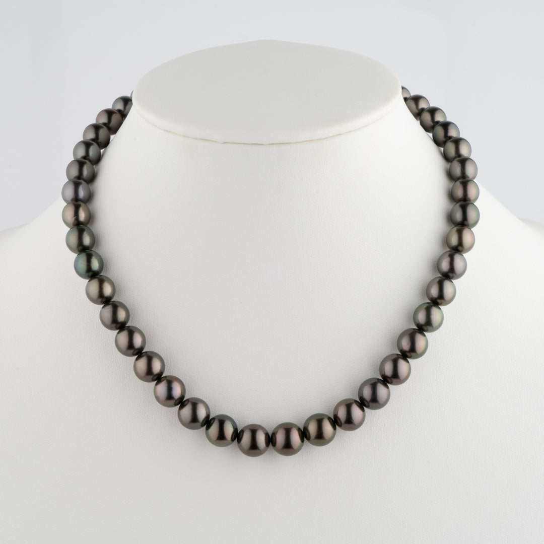 8.1–10.4 mm AA+/AAA Tahitian Round Pearl Necklace