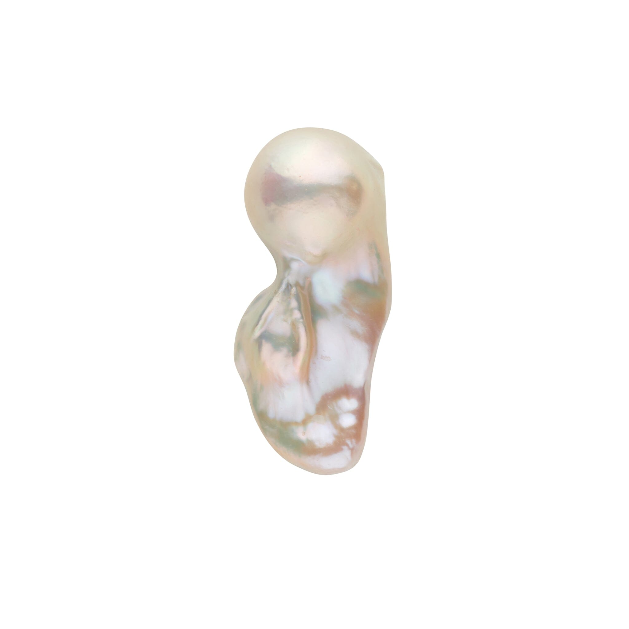 46.7 x 20.3 mm White Freshwater Fireball Pearl