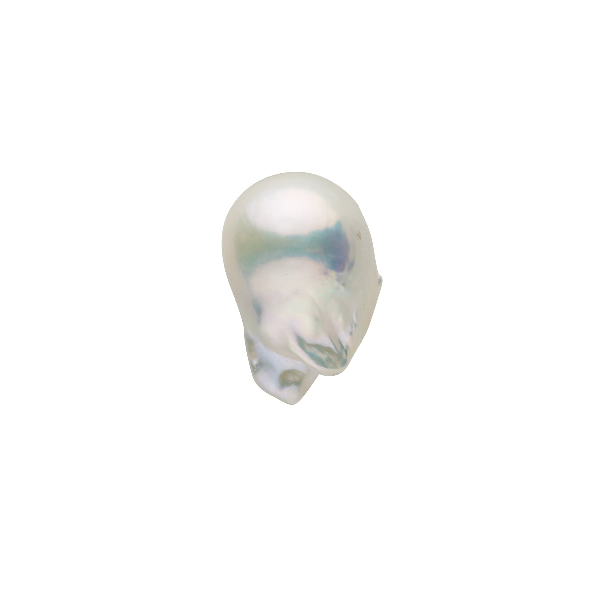 24.1 x 15.3 mm White Freshwater Fireball Pearl