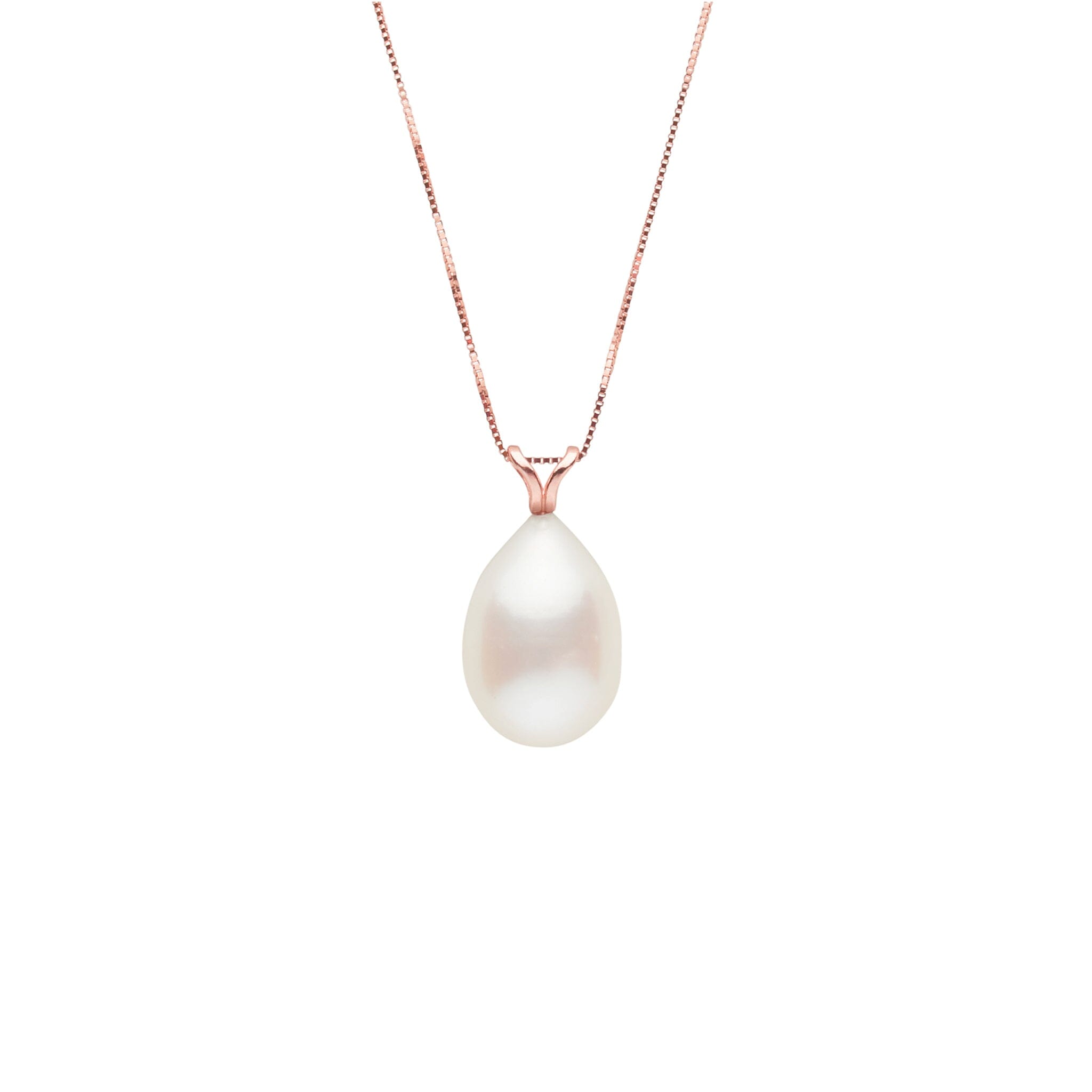 10.0-11.0 mm AAA White Freshwater Drop Pearl Unity Pendant