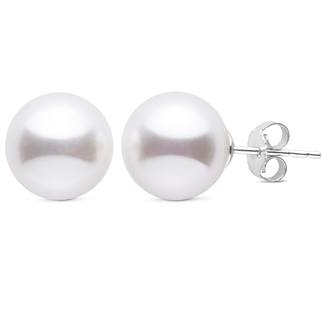 10.0-11.0 mm AAA White South Sea Pearl Stud Earrings