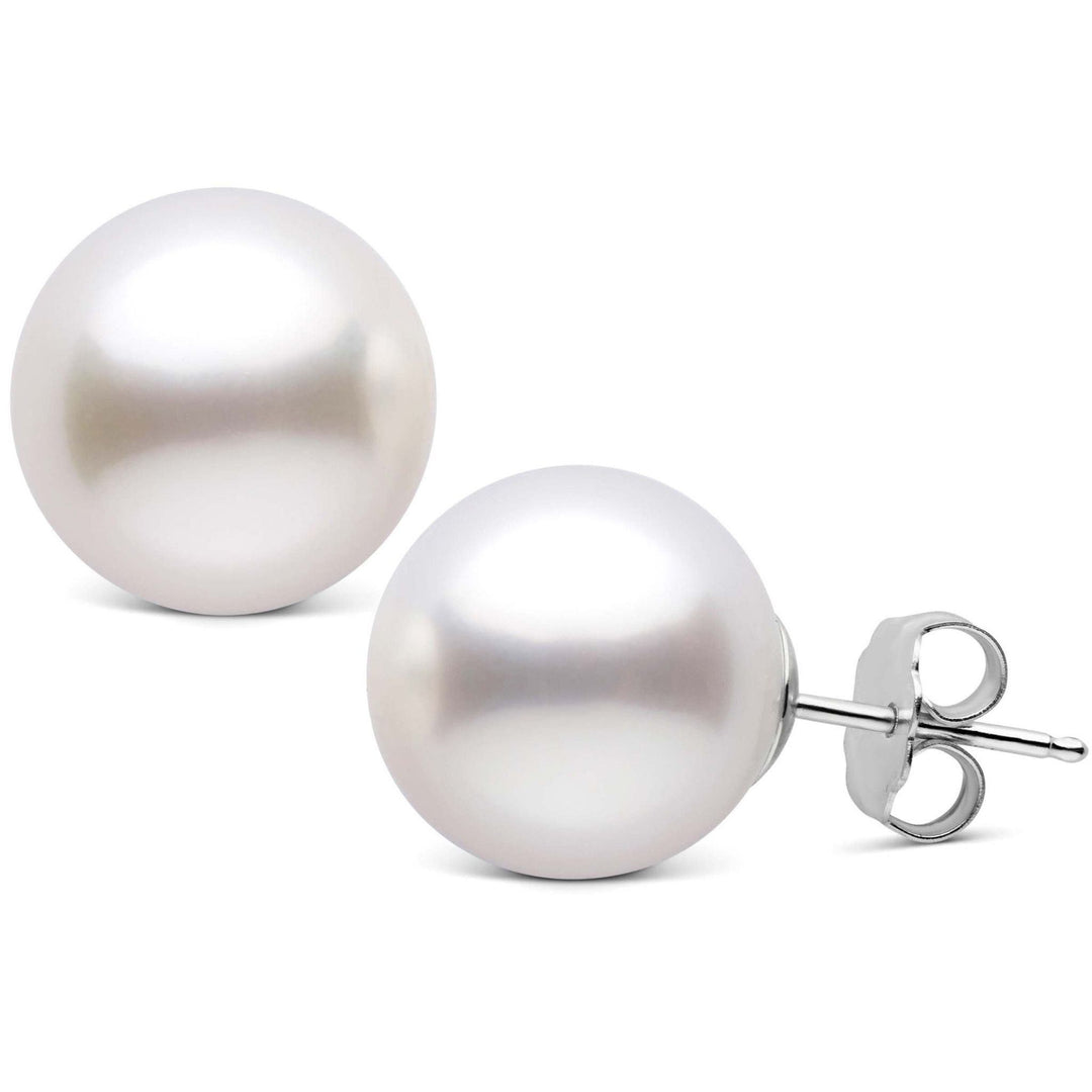 11.0-12.0 mm AAA White South Sea Pearl Stud Earrings