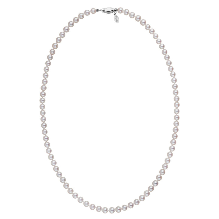 5.5-6.0 mm White Freshadama Freshwater Pearl 18 Inch Necklace