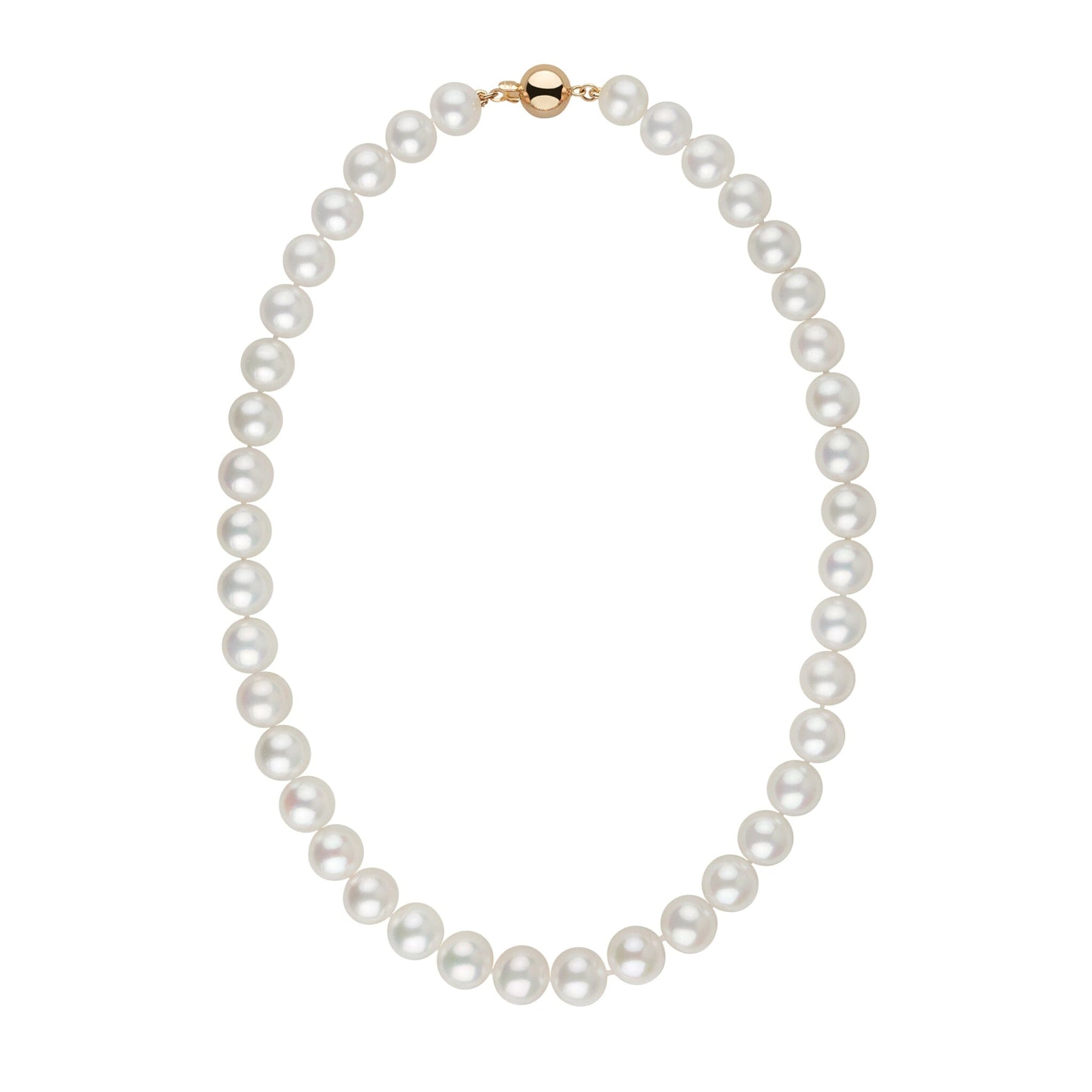10.0-11.0 mm 18 Inch AAA White Freshwater Pearl Necklace – Pearl