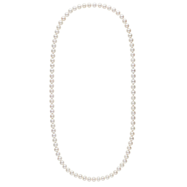 26-inch 7.5-8.0 mm AA+ White Freshwater Pearl Necklace