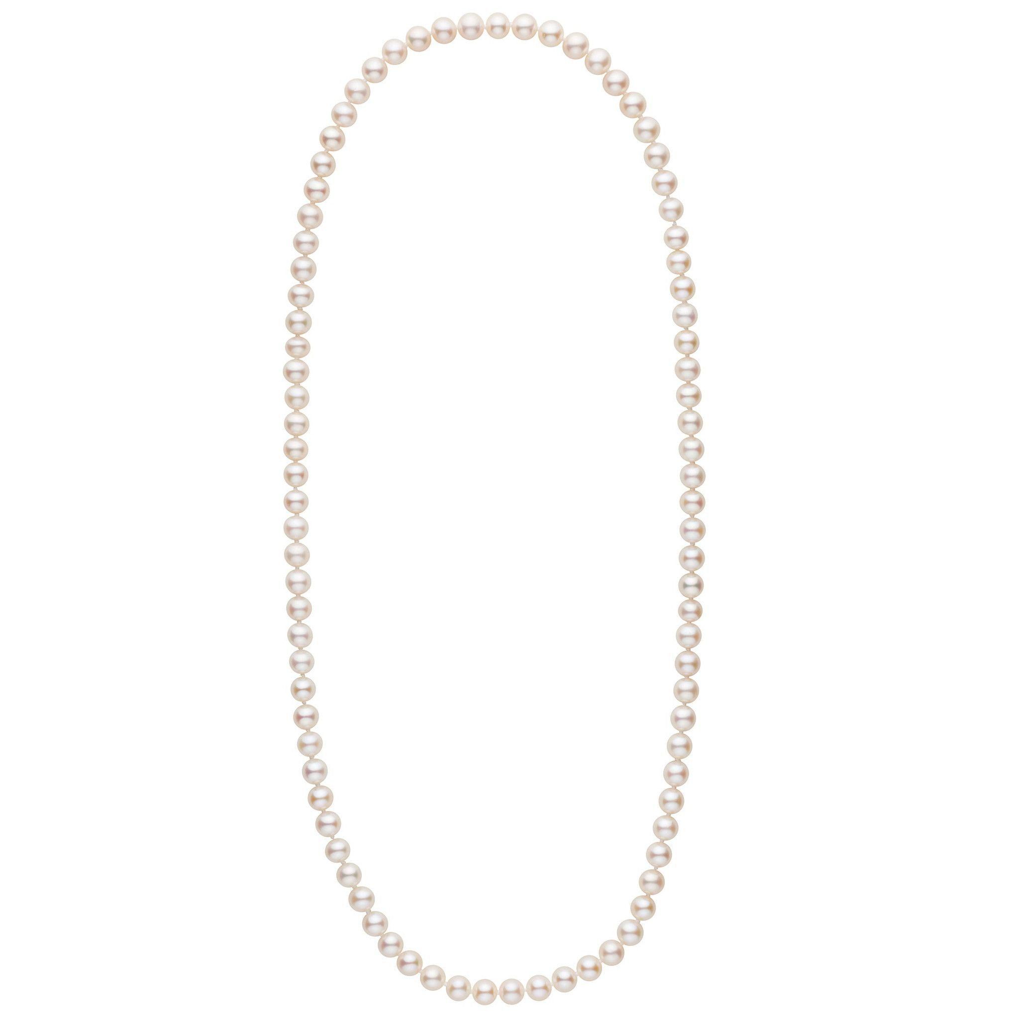 26-inch 7.5-8.0 mm AAA White Freshwater Pearl Necklace