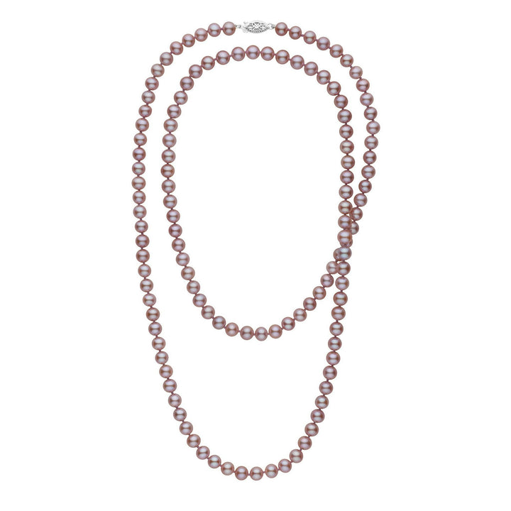 35-inch 6.5-7.0 mm AAA Lavender Freshwater Pearl Necklace