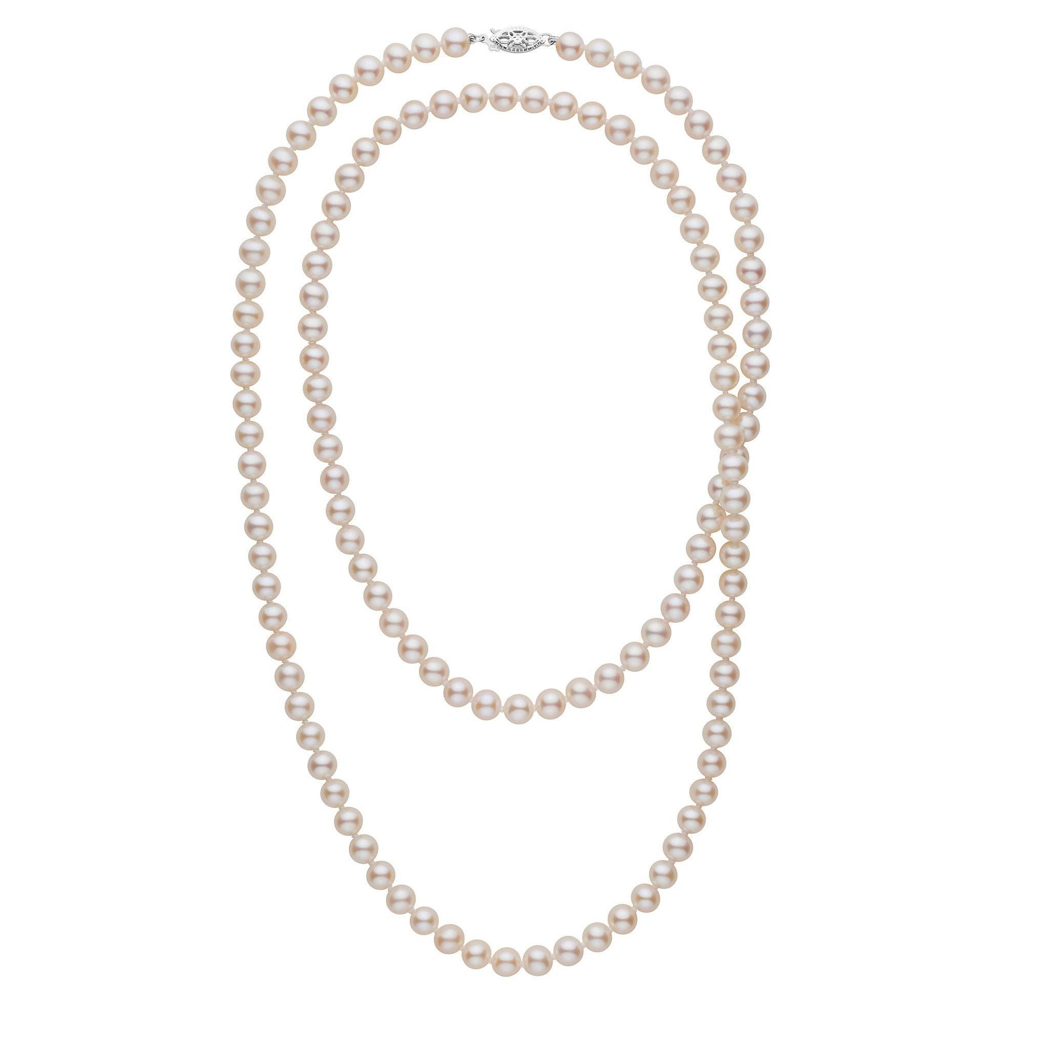 35-inch 6.5-7.0 mm AAA White Freshwater Pearl Necklace