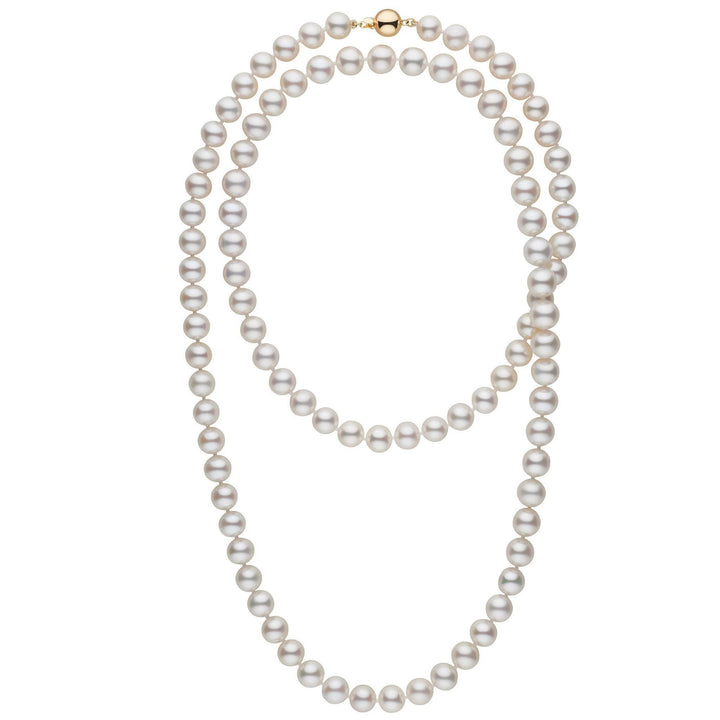 35-inch 8.5-9.0 mm AAA White Freshwater Pearl Necklace
