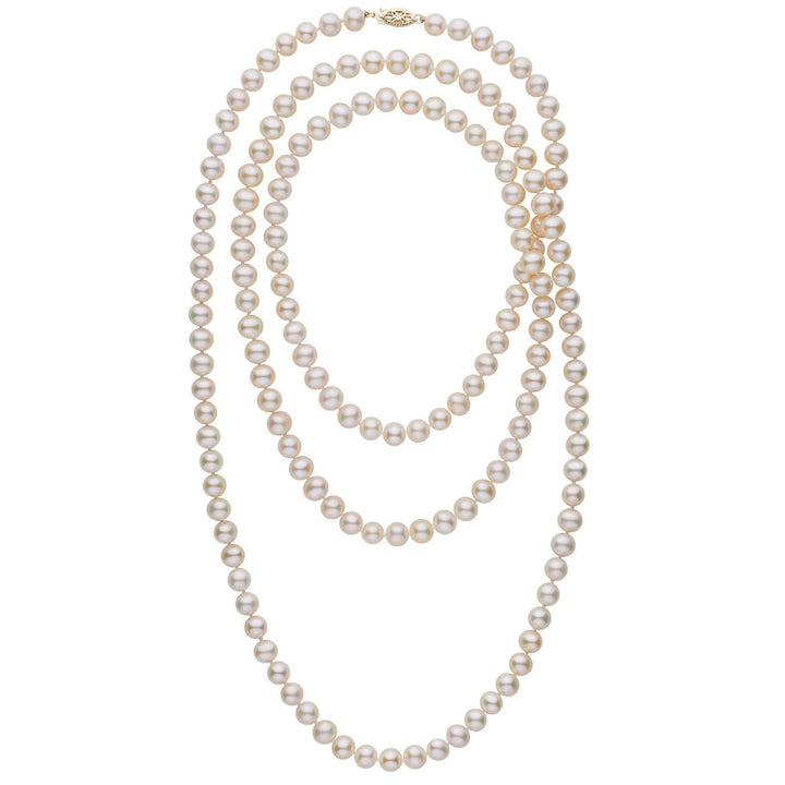 52-inch 7.5-8.0 mm AA+ White Freshwater Pearl Necklace