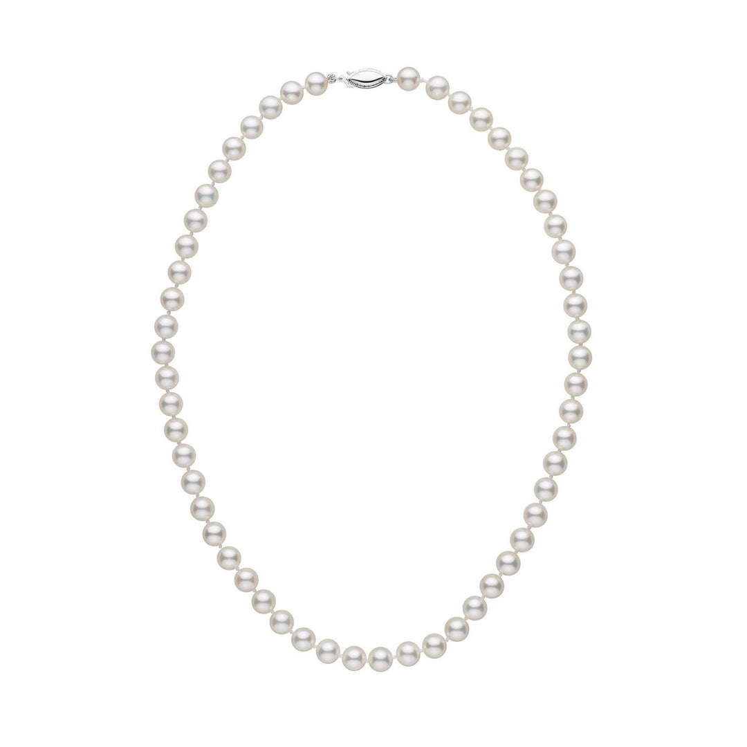 6.0-6.5 mm 16 Inch White Akoya AA+ Pearl Necklace