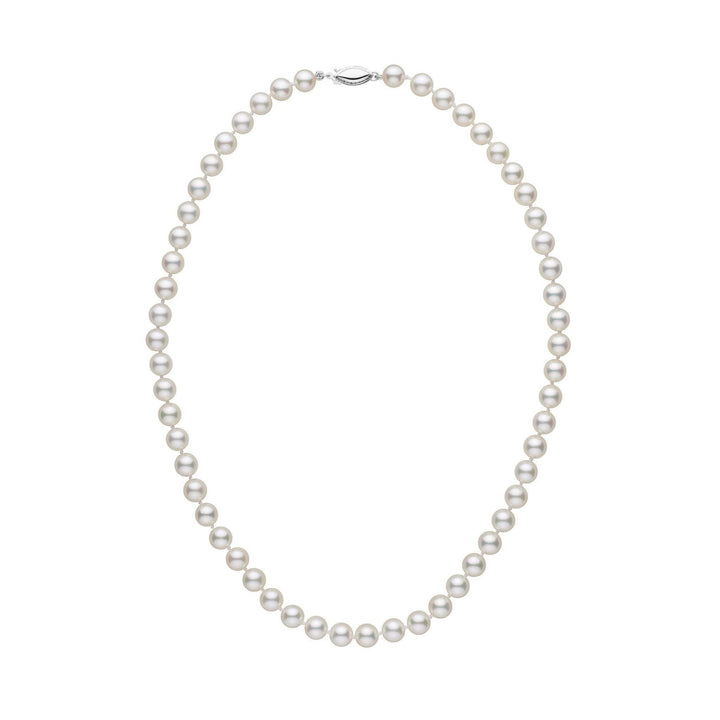 6.0-6.5 mm 16 Inch White Akoya AA+ Pearl Necklace