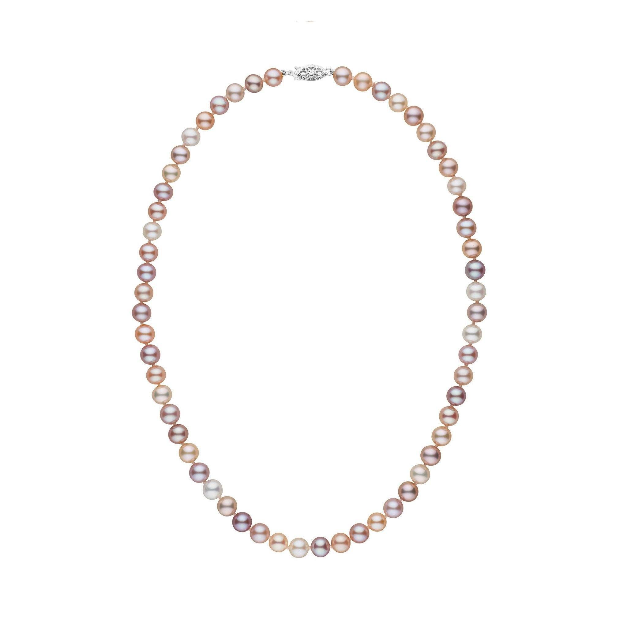6.5-7.0 mm 16 Inch AAA Multicolor Freshwater Pearl Necklace