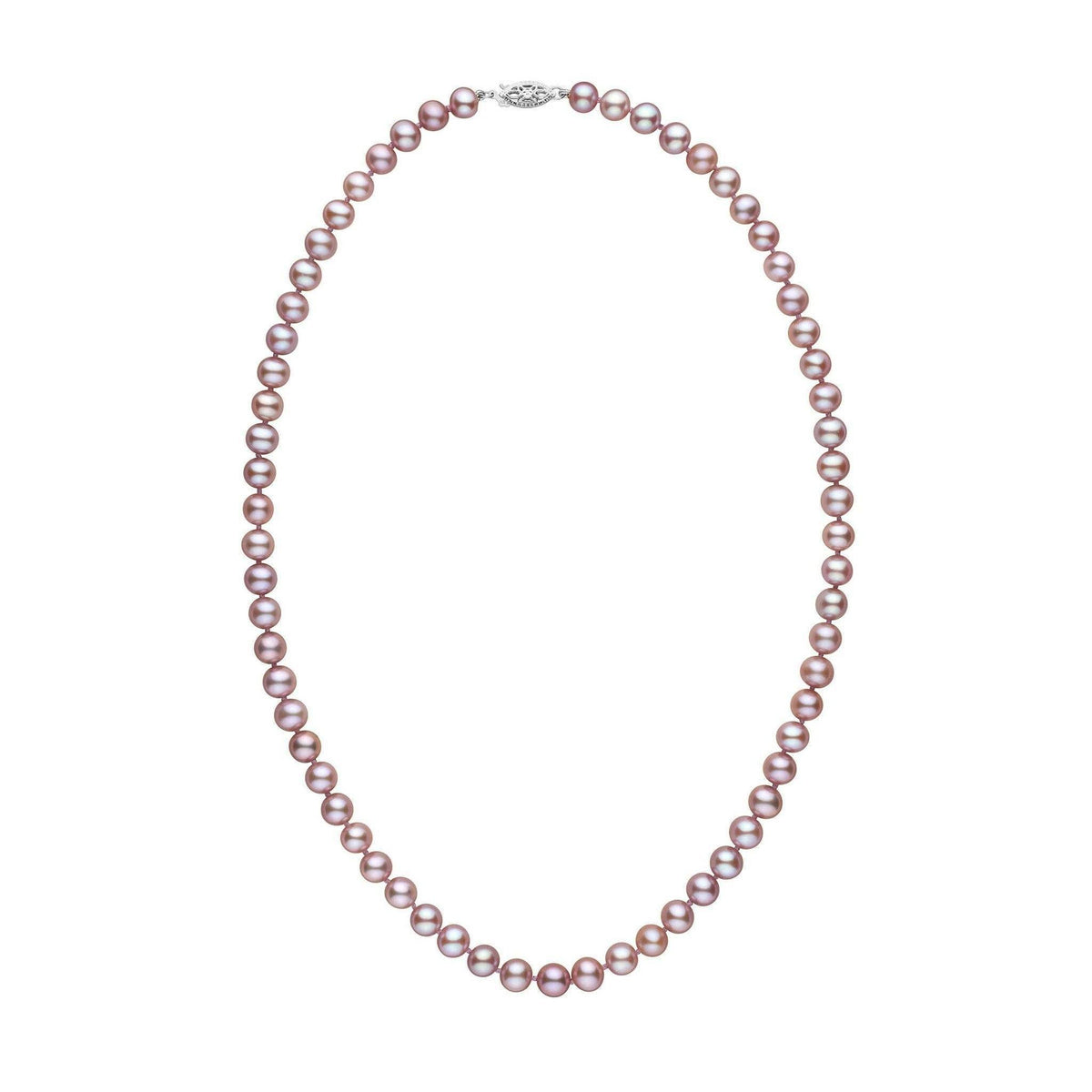 6.5-7.0 mm AAA Lavender Freshwater Pearl Necklace wg