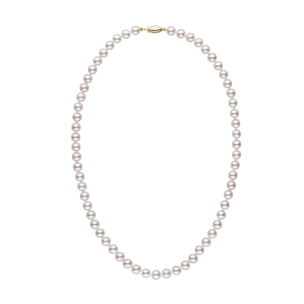 The Pearl Source White Freshwater Cultured Pearl Necklace For