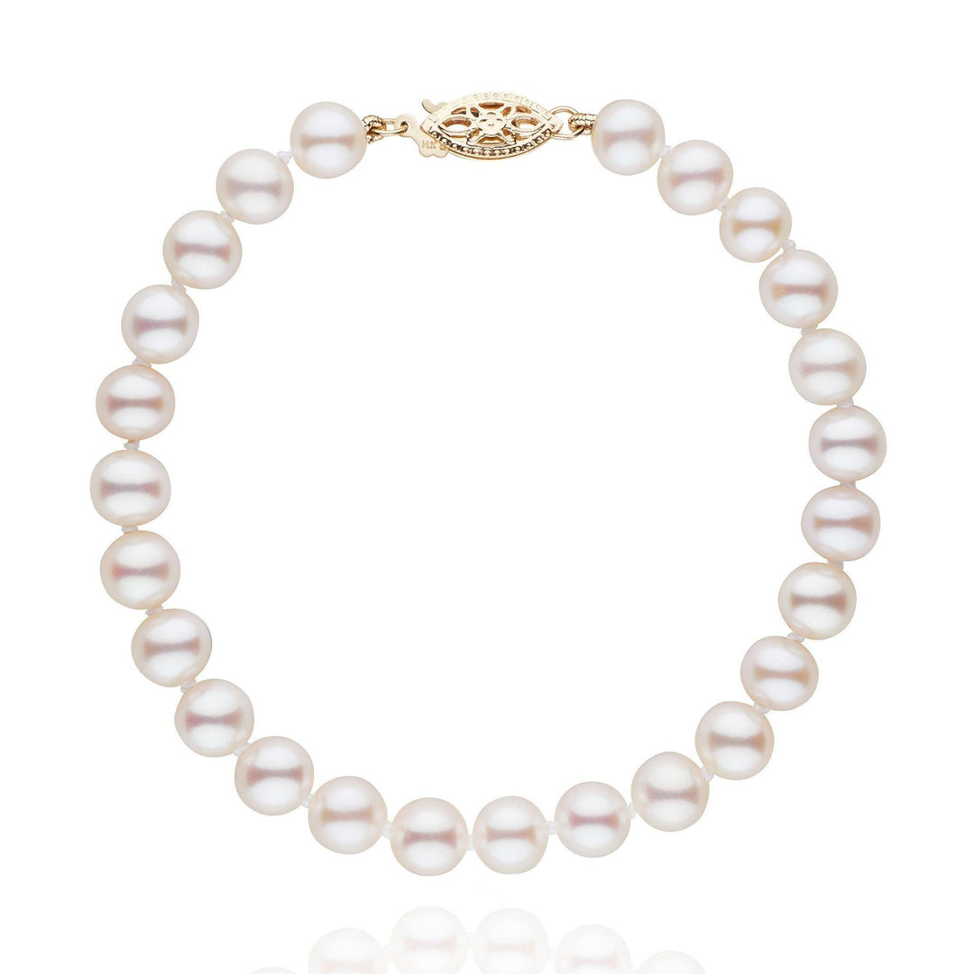 6.5-7.0 mm AAA White Freshwater Pearl Bracelet