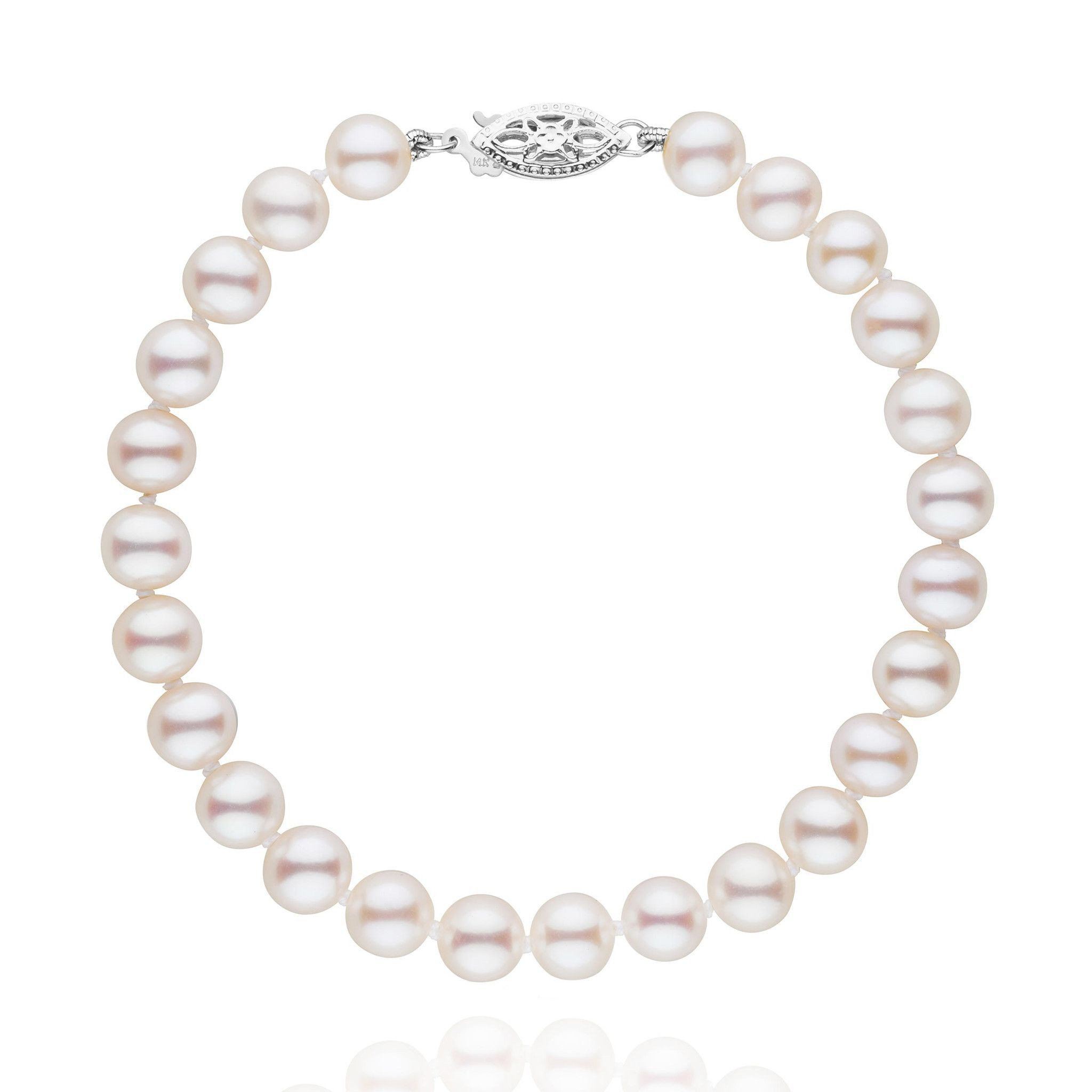 6.5-7.0 mm White Freshwater AAA Pearl Bracelet