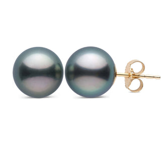 7.0-8.0 mm AAA Tahitian Pearl Stud Earrings