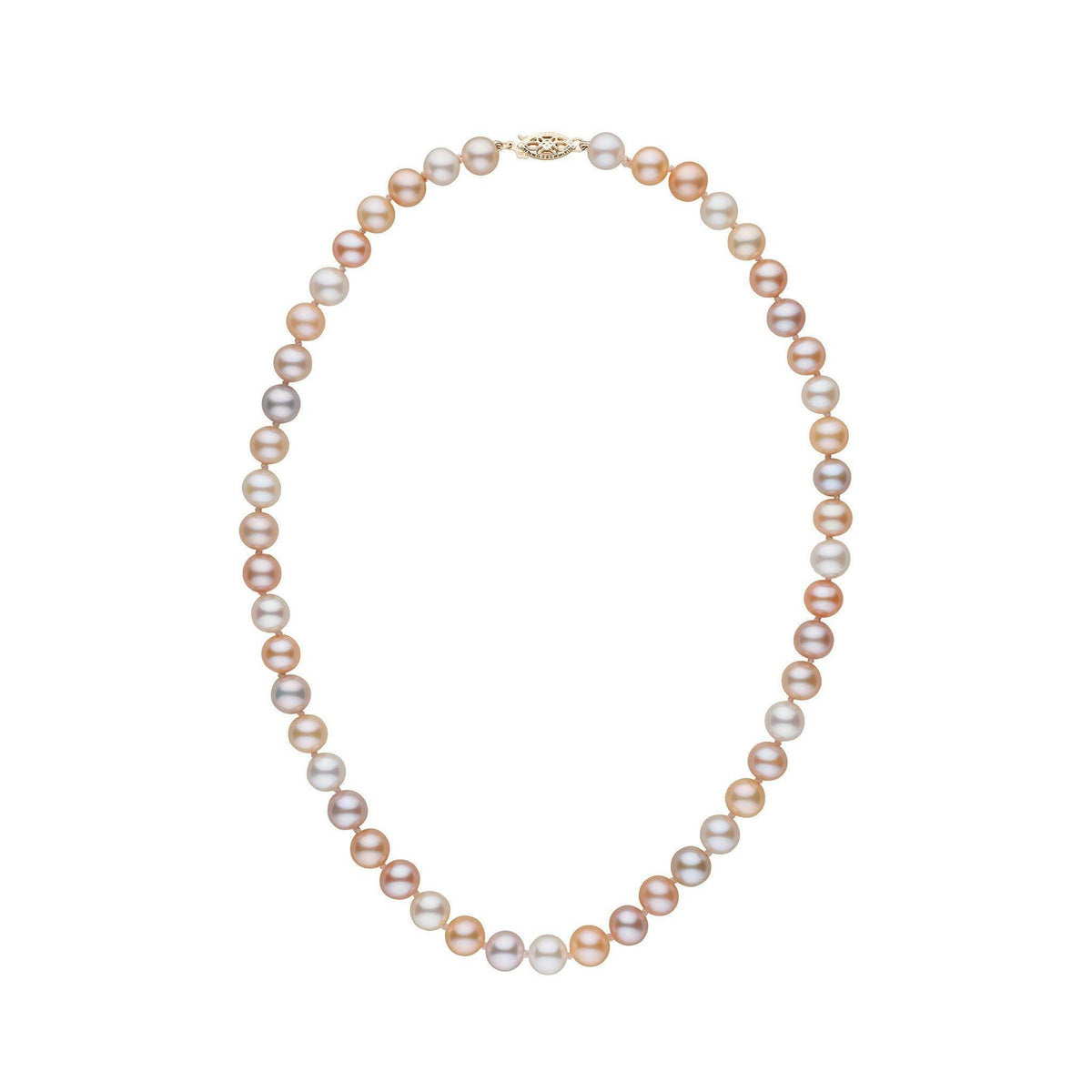 7.5-8.0 mm AAA Multicolor Freshwater Pearl Necklace yg