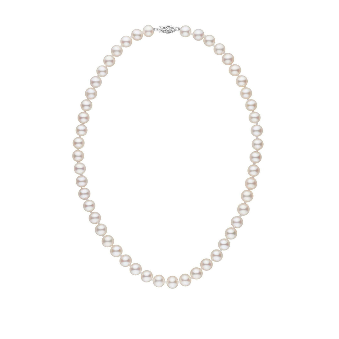 7.5-8.0 mm 16 Inch AAA White Freshwater Pearl Necklace