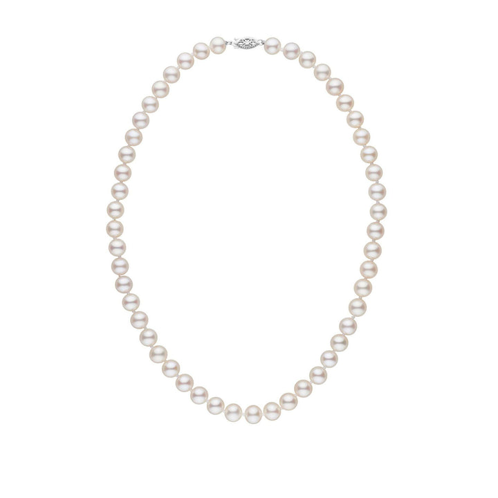 7.5-8.0 mm 16 Inch AAA White Freshwater Pearl Necklace