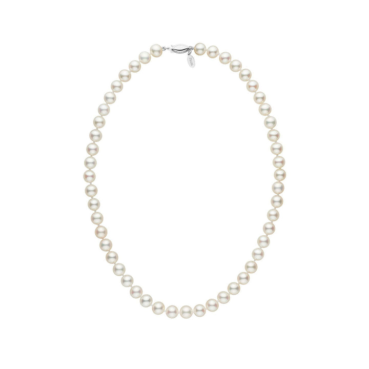 7.5-8.0 mm 16 Inch White Freshadama Freshwater Pearl Necklace