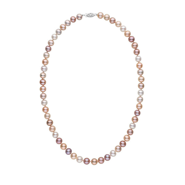 7.5-8.0 mm AA+ Multicolor Freshwater Pearl Necklace wg