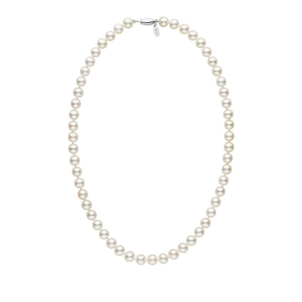7.5-8.0 mm White Freshadama Freshwater Pearl Necklace – Pearl Paradise