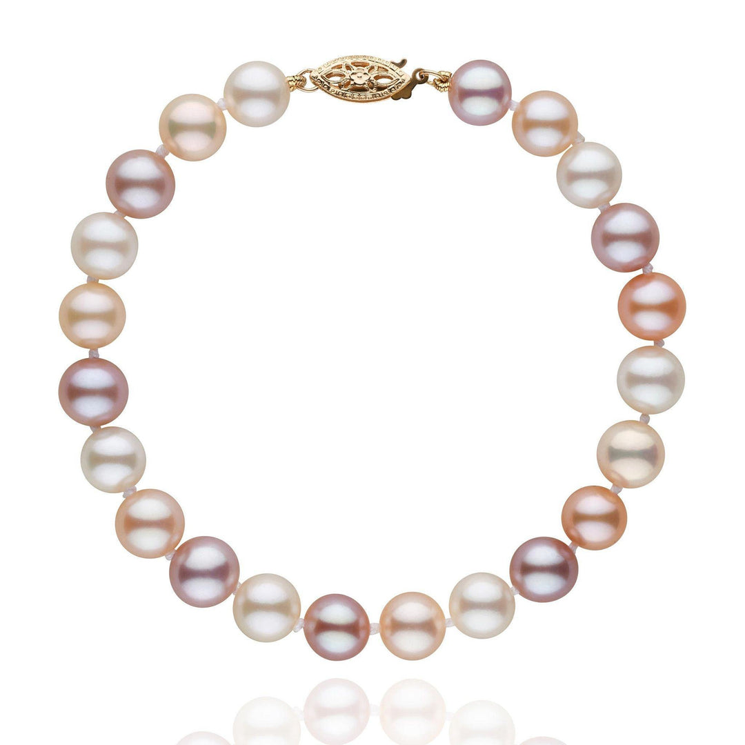7.5-8.0 mm Multicolor Freshwater AAA Pearl Bracelet – Pearl Paradise