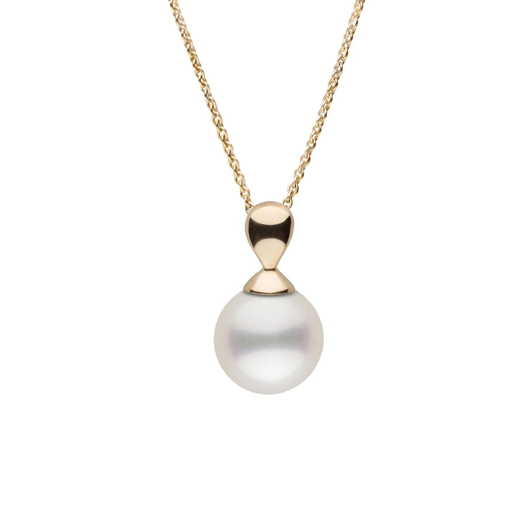 Dew Collection 8.5-9.0 mm White Freshadama Pearl Adjustable Chain Pendant