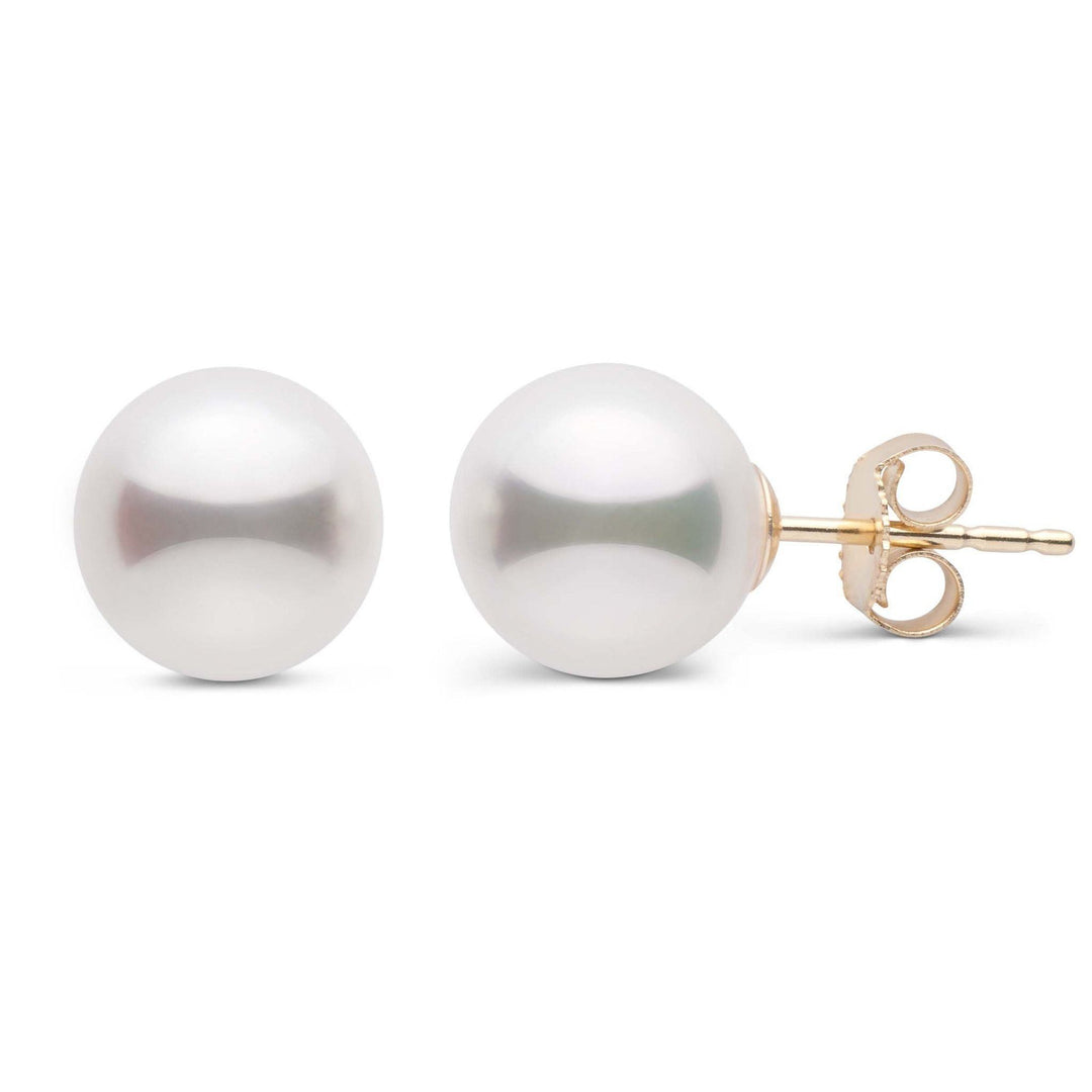 8.0-8.5 mm White Akoya AA+ Pearl Stud Earrings