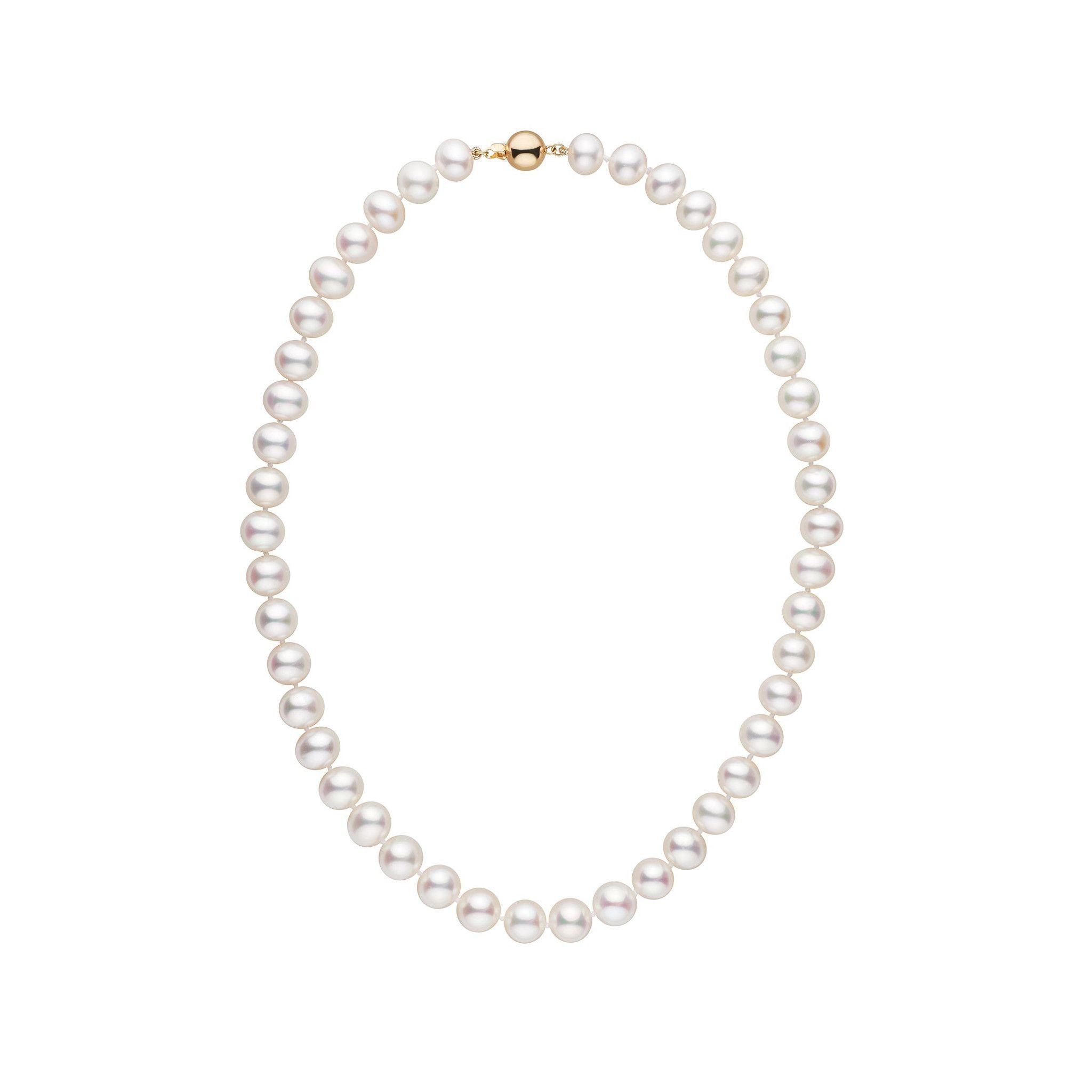 8.5-9.0 mm 16 Inch AA+ White Freshwater Pearl Necklace