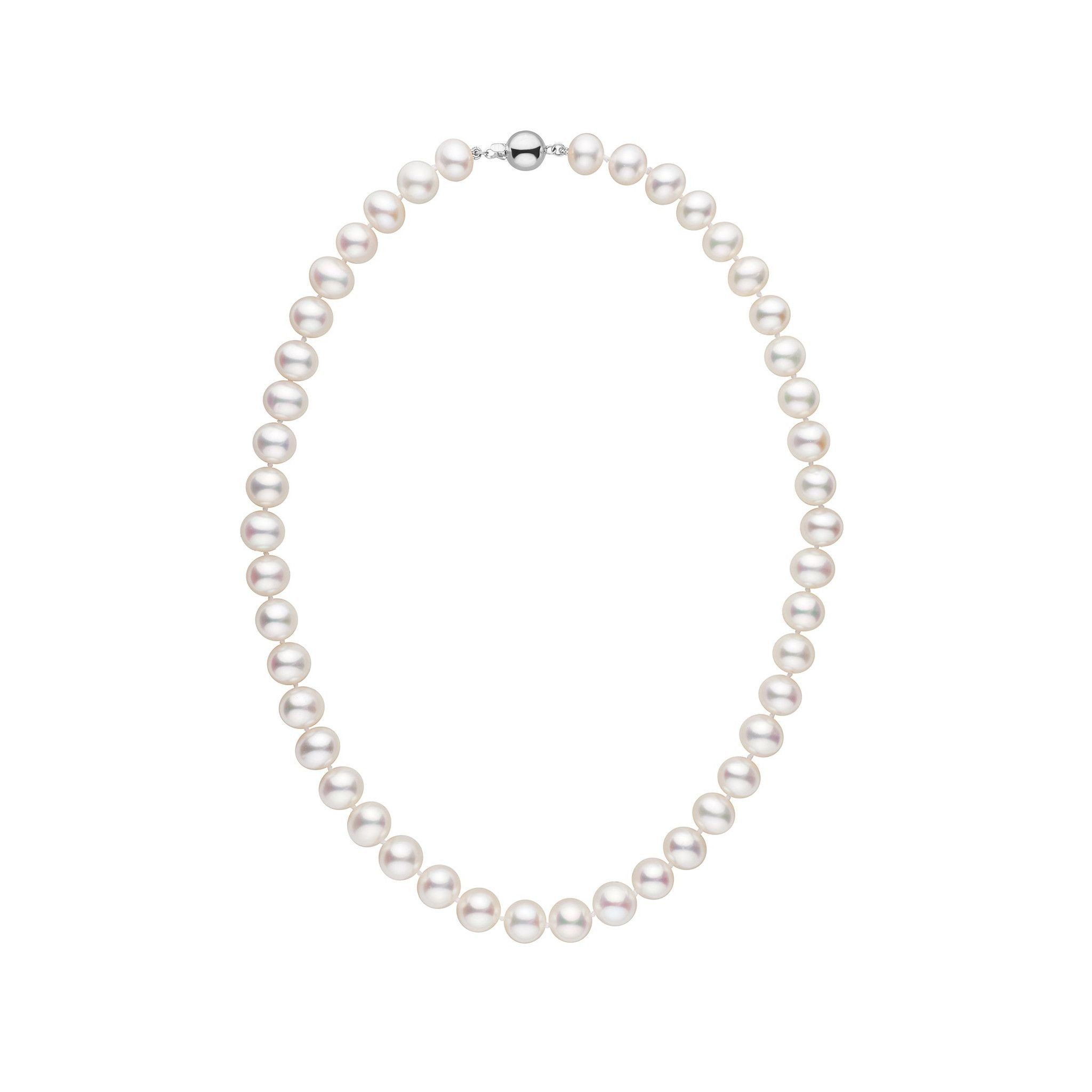 8.5-9.0 mm 16 Inch AA+ White Freshwater Pearl Necklace