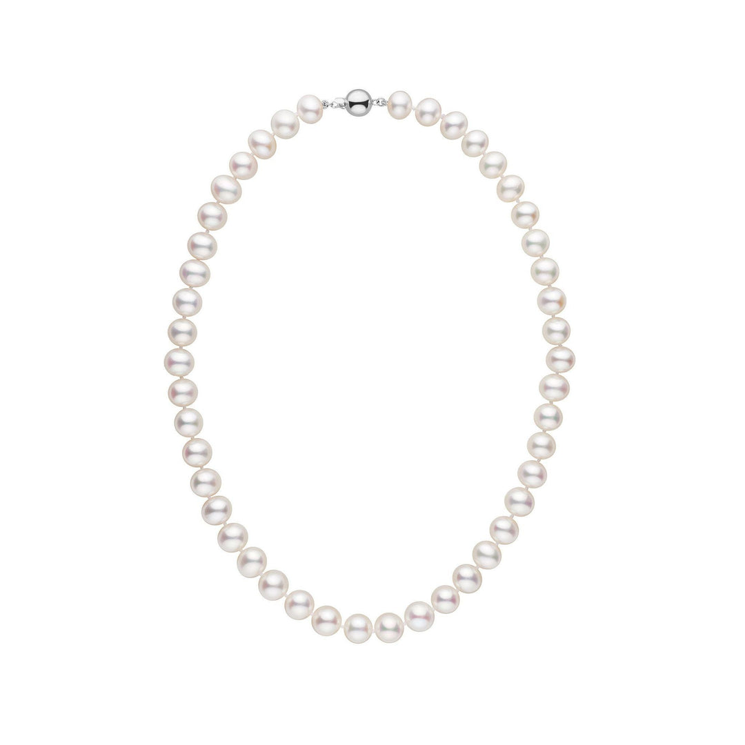 8.5-9.0 mm 16 Inch AA+ White Freshwater Pearl Necklace – Pearl Paradise