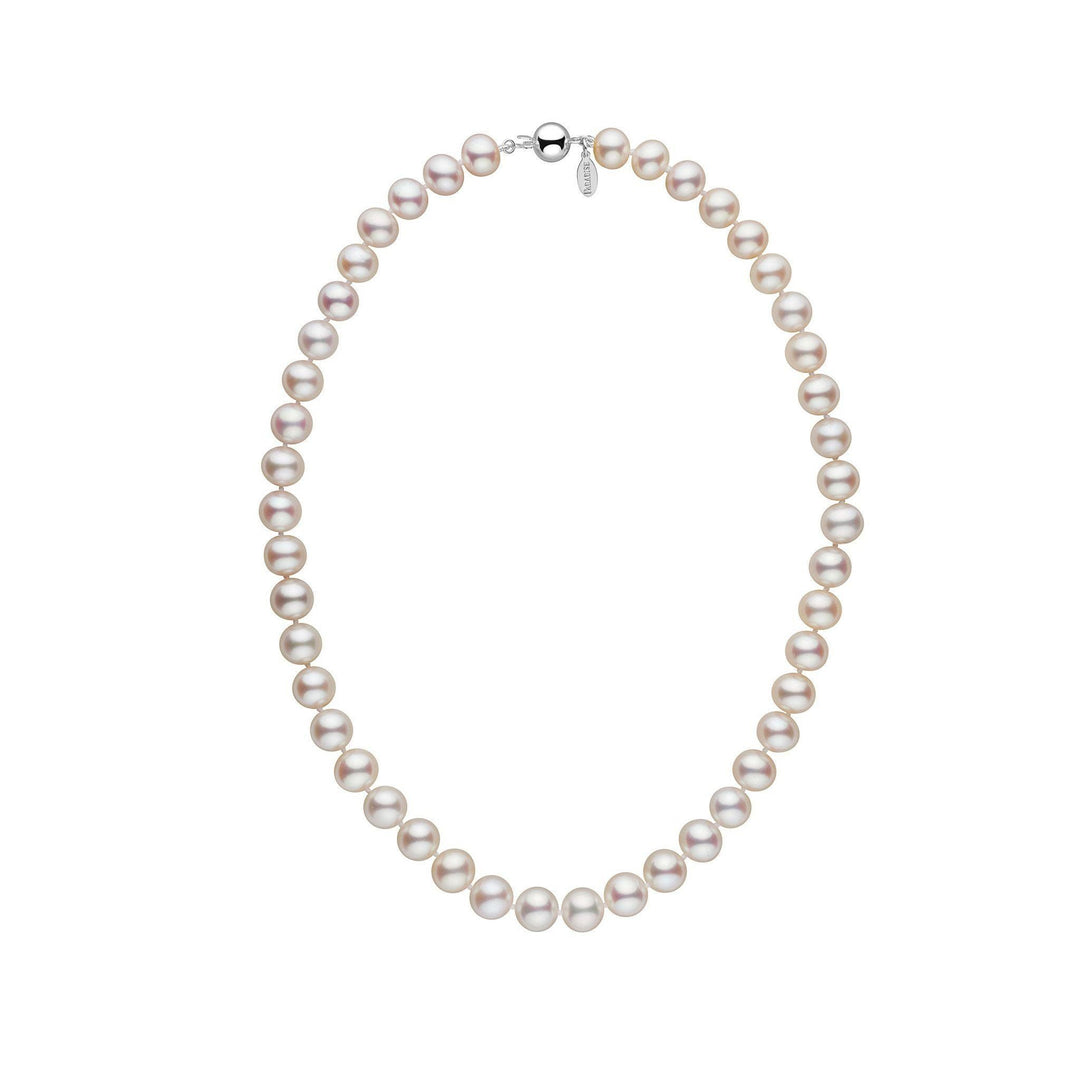 8.5-9.0 mm 16 Inch White Freshadama Freshwater Pearl Necklace