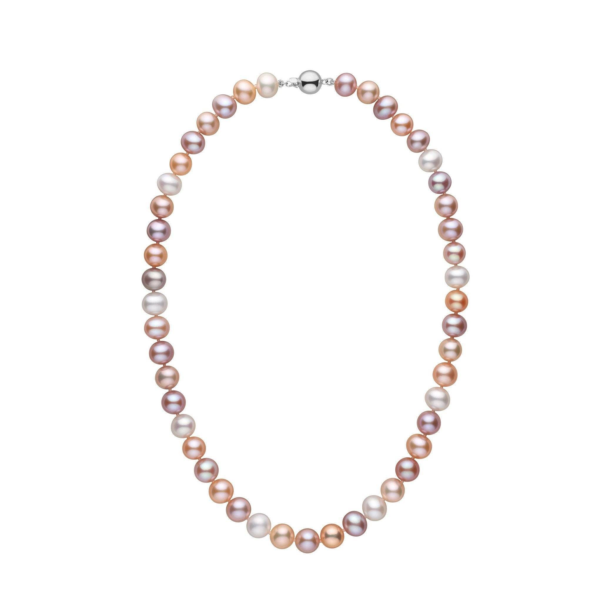8.5-9.0 mm 18 Inch AA+ Multicolor Freshwater Pearl Necklace