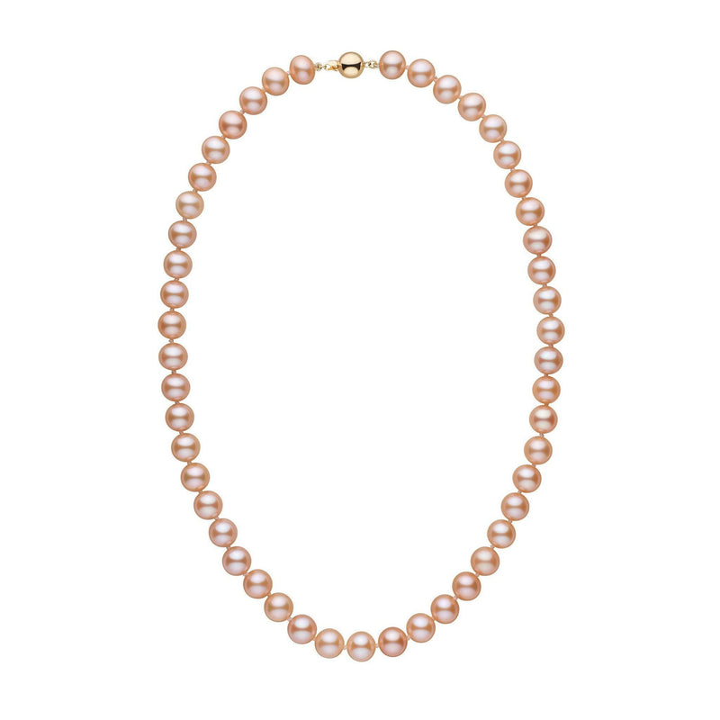 8.5-9.0 mm AA+ Pink to Peach Freshwater Pearl Necklace – Pearl