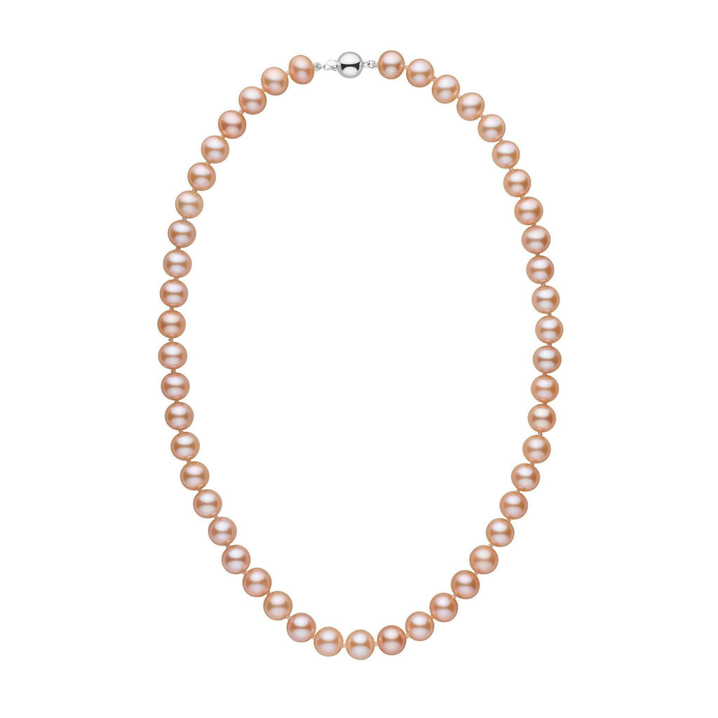 8.5-9.0 mm AA+ Pink to Peach Freshwater Pearl Necklace 8.5-9.0 mm AA+ Pink to Peach Freshwater Pearl Necklace