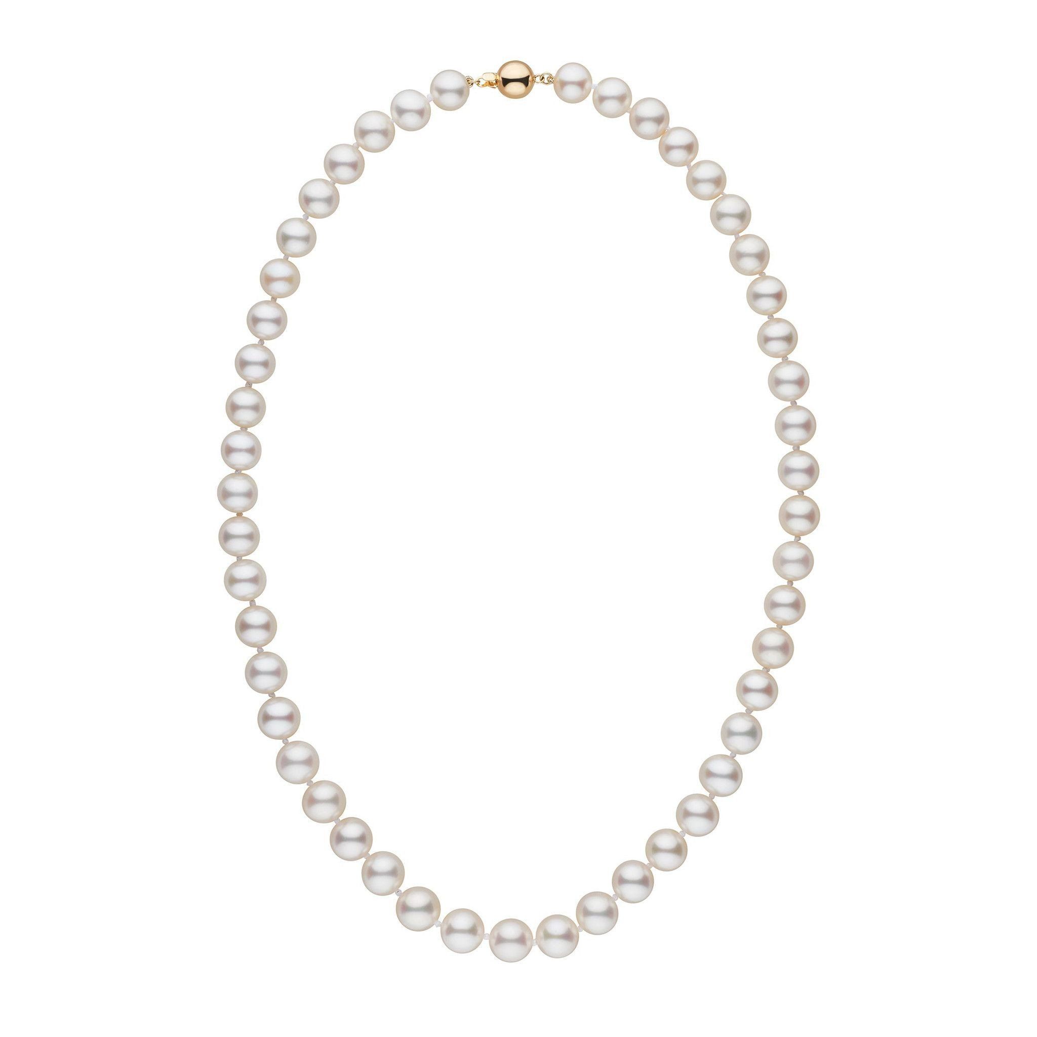 8.5-9.0 mm AAA White Freshwater Pearl Necklace – Pearl Paradise