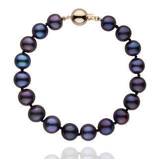 8.5-9.0 mm Black Freshwater AA+ Pearl Bracelet yg