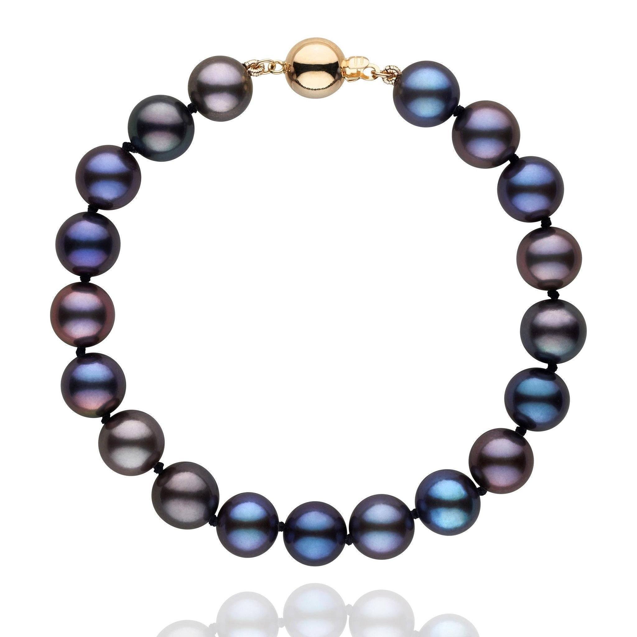 Matte Black Onyx & Freshwater Pearl Bracelet