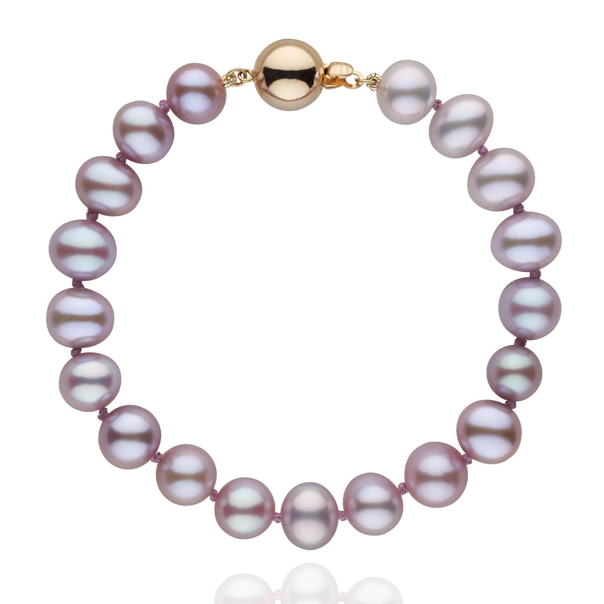 8.5-9.0 mm Lavender Freshwater AA+ Pearl Bracelet